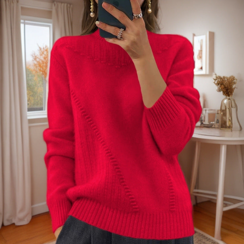 Marceline™ - Mid-Rise Collar Knit Sweater