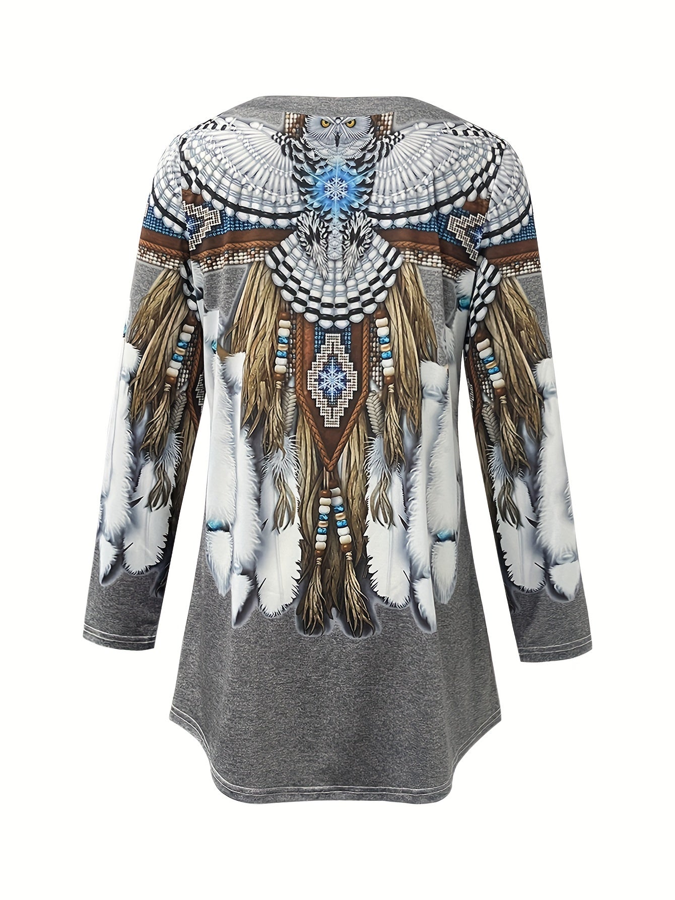 Joelene™ - Vintage Ethnic Long Sleeve T-Shirt
