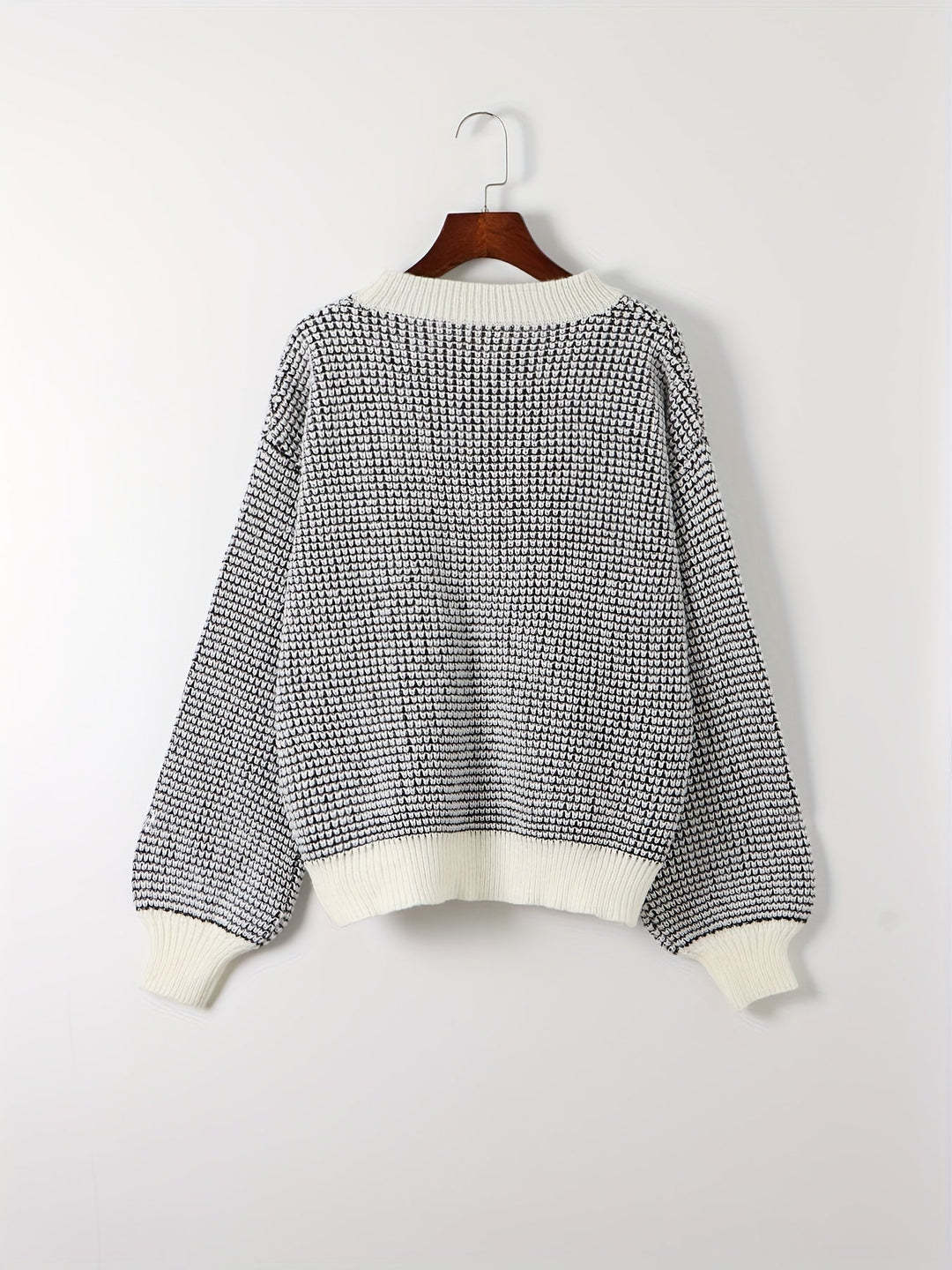 Bijou™ - Women's Lantern Sleeve Knitted Sweater