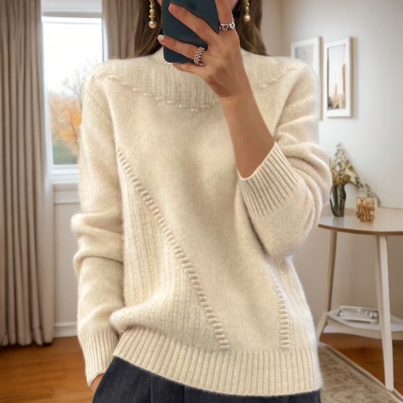 Marceline™ - Mid-Rise Collar Knit Sweater