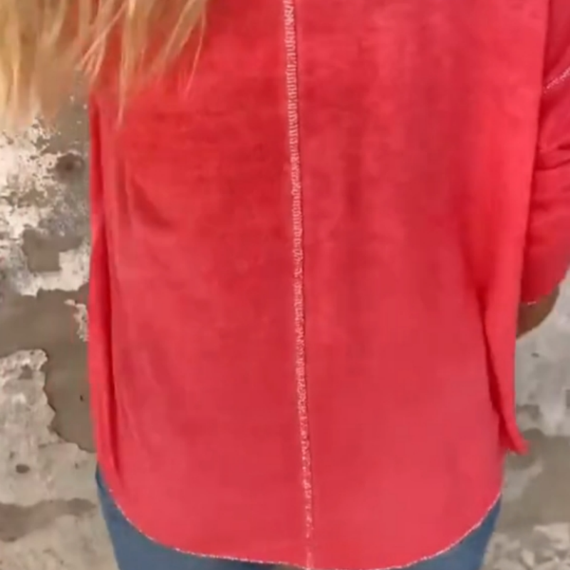 Joyce™ - Women's Round Neck Long Sleeve Loose Top